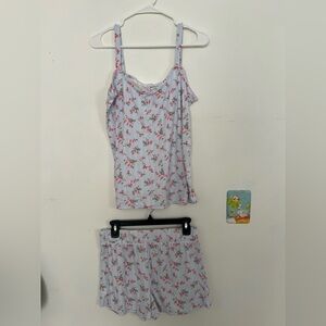 Floral Print Women's Sleepwear Set